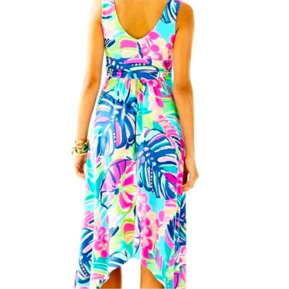 Lilly Pulitzer Sloane Midi Dress Exotic Garden Size M NEW RARE - Picture 5 of 15